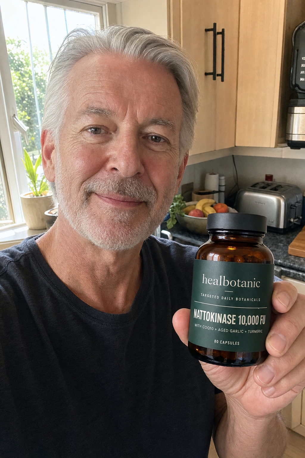 A healbotanic customer holding a capsule